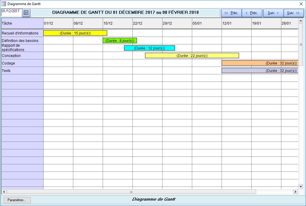 exemple planning livraison excel